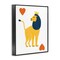 Stupell Industries Lion & Hearts Card Framed Giclee, design by Svetlana Aleynikova